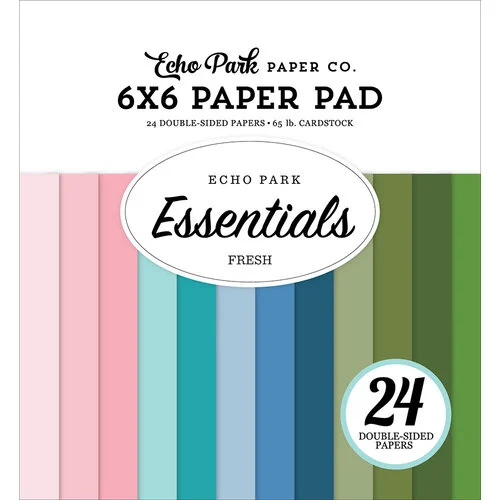 Echo Park - Essentials Collection - 6 x 6 Paper Pad - Fresh