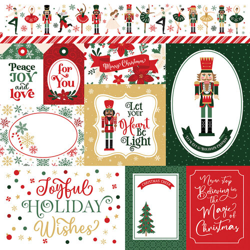 Echo Park - Nutcracker Christmas Collection - 12 x 12 Double Sided Paper - Multi Journaling Cards 2 Echo Park - Nutcracker Christmas Collection - 12 x 12 Double Sided Paper - Multi Journaling Cards