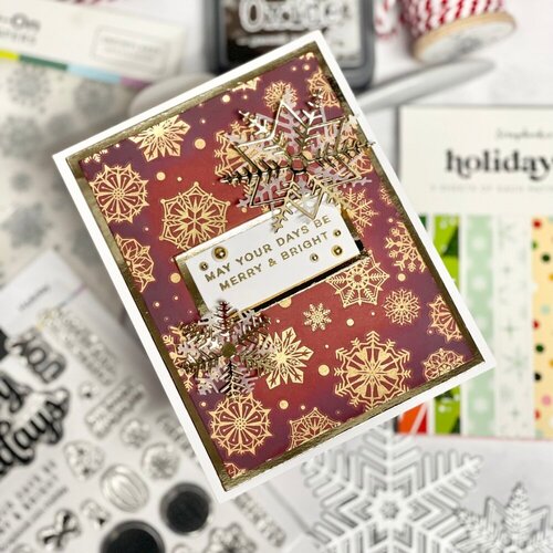 Scrapbook.com - Clear Photopolymer Stamp Set - Holiday