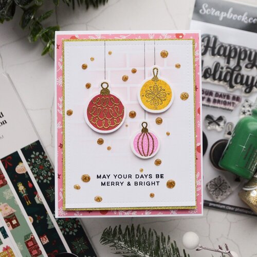 Scrapbook.com - Clear Photopolymer Stamp Set - Holiday
