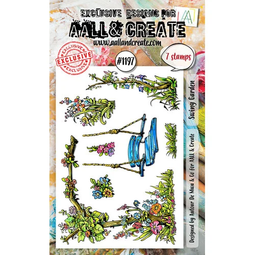 AALL and Create - Clear Photopolymer Stamps - Swing Garden
