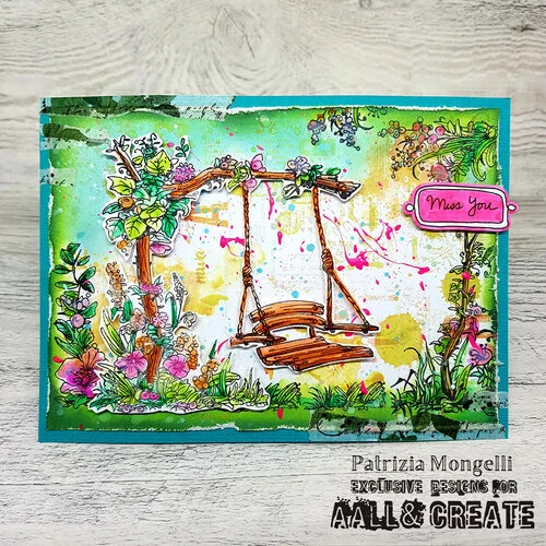AALL and Create - Clear Photopolymer Stamps - Swing Garden