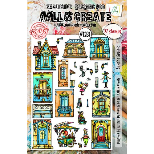AALL and Create - Clear Photopolymer Stamps - Sundae Socials 1 AALL and Create - Clear Photopolymer Stamps - Sundae Socials