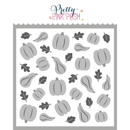 Pretty Pink Posh - Layering Stencils - Autumn Harvest