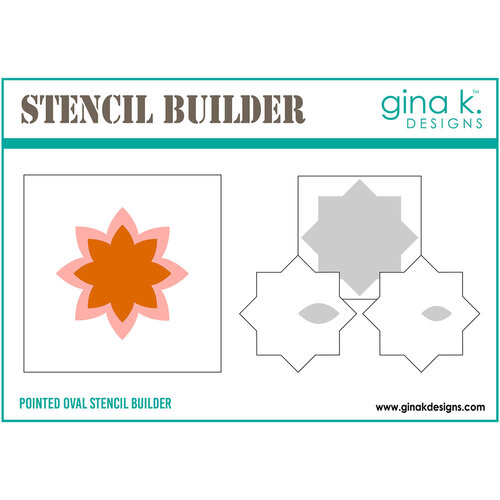 Gina K Designs - Builder Stencils - Pointed Oval