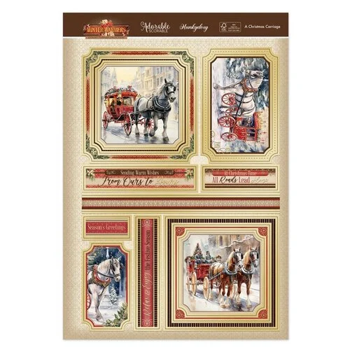 Hunkydory - Luxury Topper Set - A Christmas Carriage 2 Hunkydory - Luxury Topper Set - A Christmas Carriage