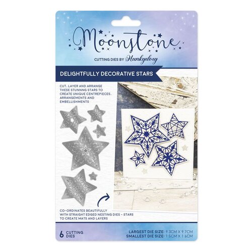 Hunkydory - Moonstone Dies - Delightfully Decorative Stars