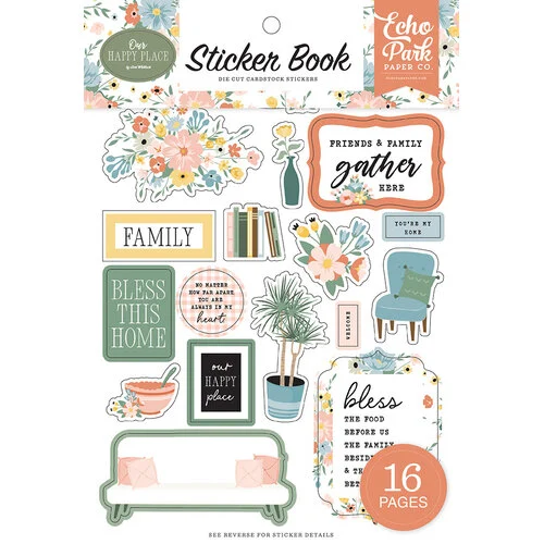 Echo Park - Our Happy Place Collection - Sticker Book