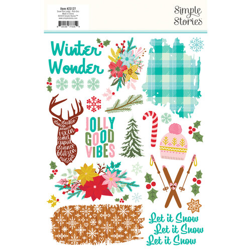 Simple Stories - Snow Pine Lodge Collection - Rub Ons 2 Simple Stories - Snow Pine Lodge Collection - Rub Ons