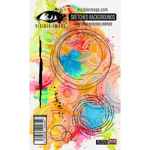Visible Image - Clear Photopolymer Stamps - Sketched Backgrounds 1 Visible Image - Clear Photopolymer Stamps - Sketched Backgrounds