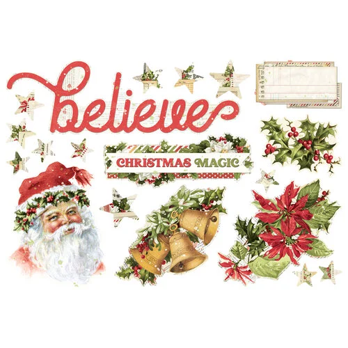 Simple Stories - Simple Pages Collection - Page Pieces - Simple Vintage Yuletide