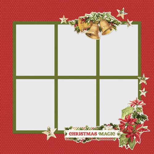 Simple Stories - Simple Pages Collection - Page Pieces - Simple Vintage Yuletide
