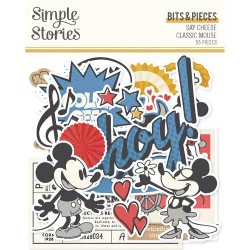 Simple Stories - Say Cheese Classic Mouse Collection - Ephemera - Bits And Pieces 1 Simple Stories - Say Cheese Classic Mouse Collection - Ephemera - Bits And Pieces