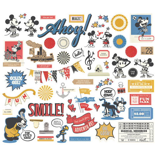 Simple Stories - Say Cheese Classic Mouse Collection - Ephemera - Bits And Pieces 2 Simple Stories - Say Cheese Classic Mouse Collection - Ephemera - Bits And Pieces
