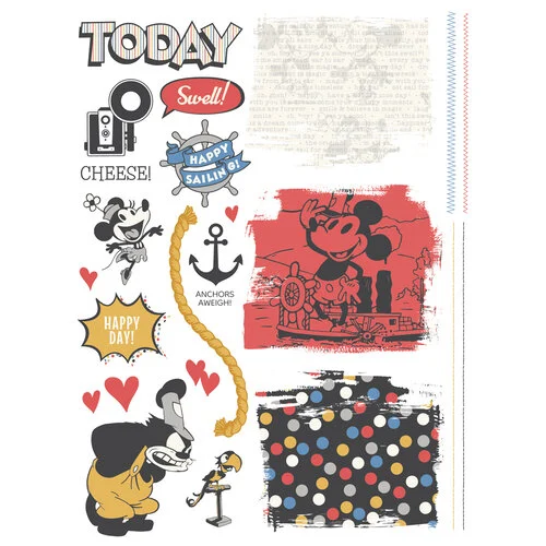 Simple Stories - Say Cheese Classic Mouse Collection - Rub Ons 4 Simple Stories - Say Cheese Classic Mouse Collection - Rub Ons