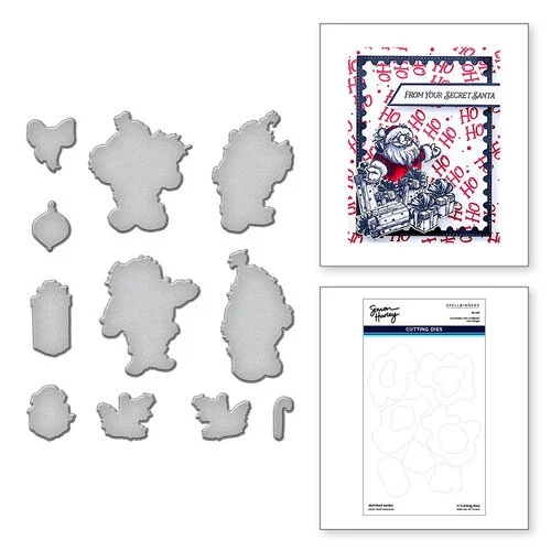 Spellbinders - Simon Hurley - Etched Dies - Sketched Santas 1 Spellbinders - Simon Hurley - Etched Dies - Sketched Santas