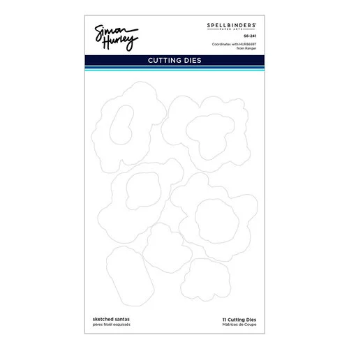 Spellbinders - Simon Hurley - Etched Dies - Sketched Santas 3 Spellbinders - Simon Hurley - Etched Dies - Sketched Santas