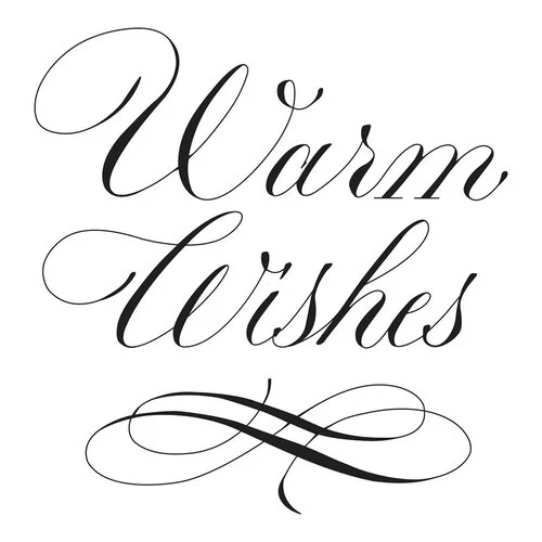 Spellbinders - BetterPress Collection - Press Plates - Copperplate - Warm Wishes 2 Spellbinders - BetterPress Collection - Press Plates - Copperplate - Warm Wishes