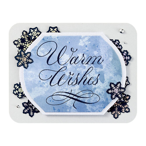 Spellbinders - BetterPress Collection - Press Plates - Copperplate - Warm Wishes 4 Spellbinders - BetterPress Collection - Press Plates - Copperplate - Warm Wishes