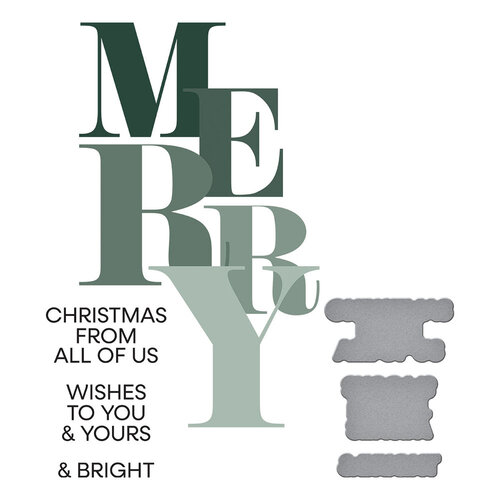 Spellbinders - BetterPress Collection - Press Plates and Registration - Color Mix Merry