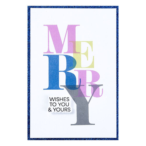 Spellbinders - BetterPress Collection - Press Plates and Registration - Color Mix Merry