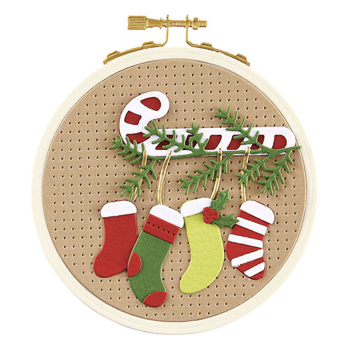 Spellbinders - Etched Dies - Faux Embroidered Stockings