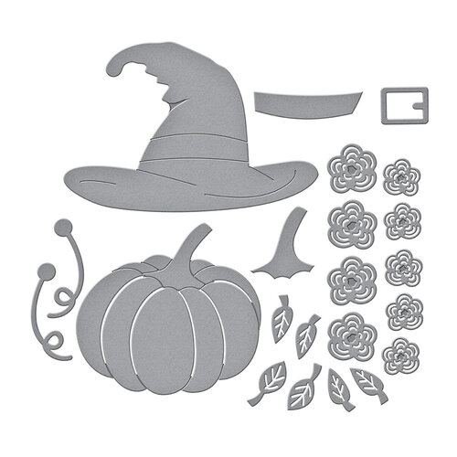 Spellbinders - Etched Dies - Faux Embroidered Pumpkin