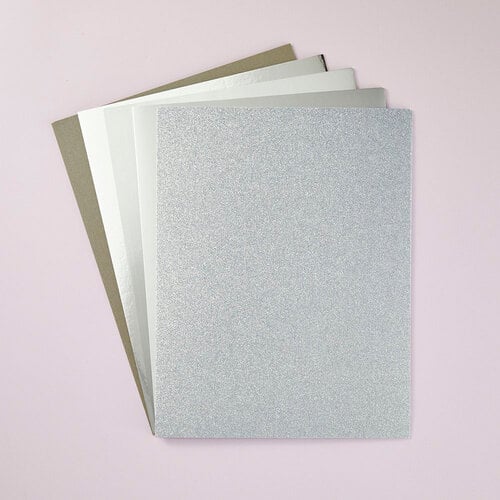 Spellbinders - Paper Pack - 8.5 x 11 - Silver Assortment - 15 Sheets 3 Spellbinders - Paper Pack - 8.5 x 11 - Silver Assortment - 15 Sheets