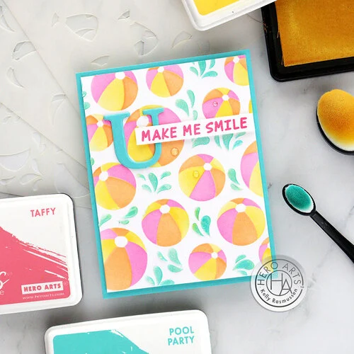 Hero Arts - Coloring Layering Stencils - Beach Ball 3 Hero Arts - Coloring Layering Stencils - Beach Ball