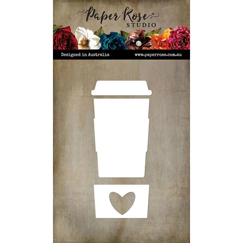 Paper Rose - Coffee In Paris Collection - Dies - Coffee Cup Large 1 Paper Rose - Coffee In Paris Collection - Dies - Coffee Cup Large