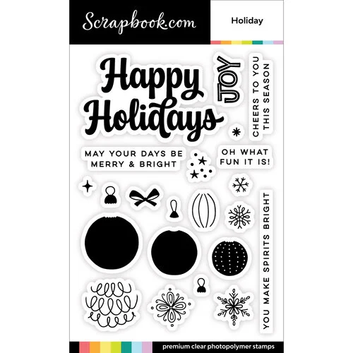 Scrapbook.com - Photopolymer Stamp Set and Coordinating Die- Holiday 2 Scrapbook.com - Photopolymer Stamp Set and Coordinating Die- Holiday