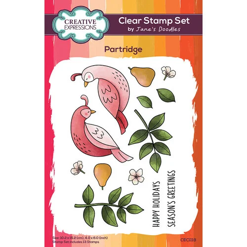 Creative Expressions - Clear Photopolymer Stamps - Partridge 1 Creative Expressions - Clear Photopolymer Stamps - Partridge