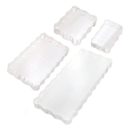 Scrapbook.com - Perfect Clear Acrylic Stamp Block Bundle - Assorted Sizes - 4 Pack 1 Scrapbook.com - Perfect Clear Acrylic Stamp Block Bundle - Assorted Sizes - 4 Pack