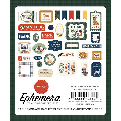 Carta Bella Paper - Best In Show Collection - Ephemera 2 Carta Bella Paper - Best In Show Collection - Ephemera