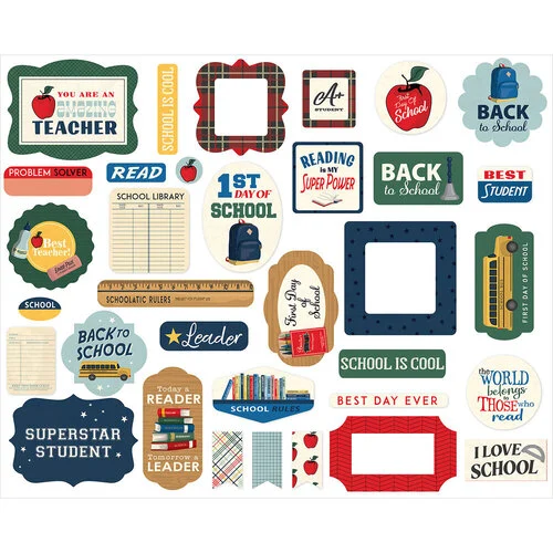 Carta Bella Paper - Back To School Collection - Ephemera