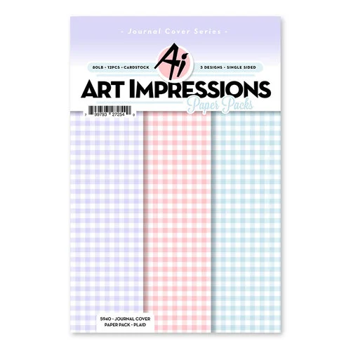 Art Impressions - 6 x 9 Paper Pack - Journal Cover - Plaid