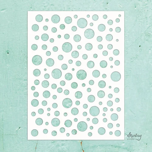 Mintay Papers - Kreativa Collection - 6 x 8 Stencils - Bubbles