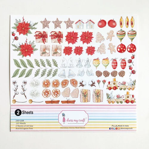 Dress My Craft - Motif Sheets - Christmas Stories 1 Dress My Craft - Motif Sheets - Christmas Stories
