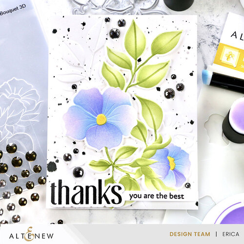Altenew - Builder Stencil - 3 In 1 Set - Blossoming Bouquet 3 Altenew - Builder Stencil - 3 In 1 Set - Blossoming Bouquet