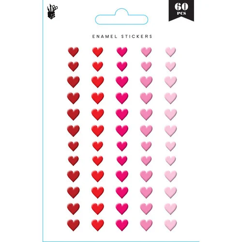 Fancy Pants Designs - Enamel Hearts Collection - Pinks - Reds