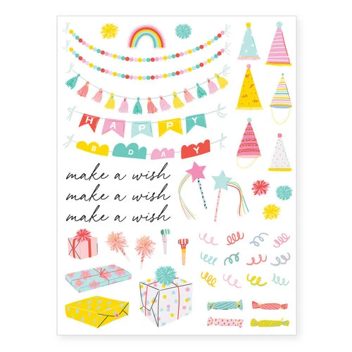 Scrapbook.com - Birthday Bundle - Rub-On Transfers - 6x8 - 6 Sheets 3 Scrapbook.com - Birthday Bundle - Rub-On Transfers - 6x8 - 6 Sheets