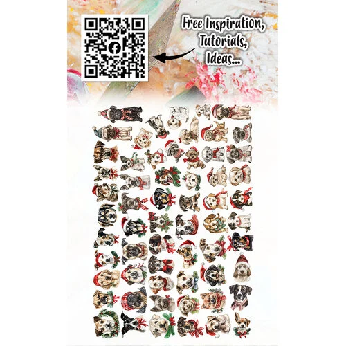 AALL and Create - Ephemera - Die-Cuts - Santas Pups 2 AALL and Create - Ephemera - Die-Cuts - Santas Pups