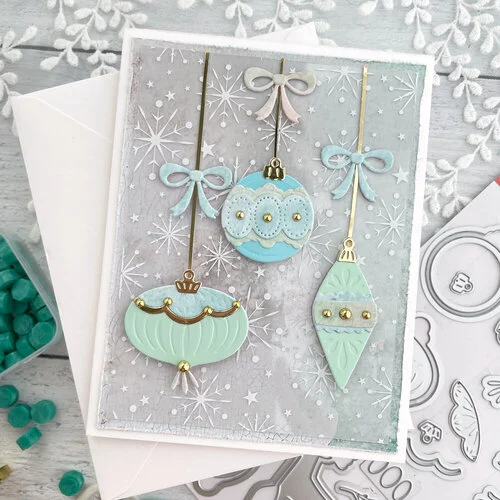 Scrapbook.com - Decorative Die Set - Build and Layer - Christmas Ornaments