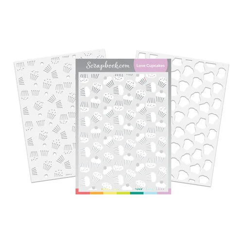 Scrapbook.com - Stencils - Love Cupcakes - 6x8 1 Scrapbook.com - Stencils - Love Cupcakes - 6x8