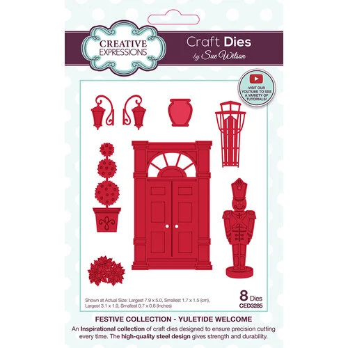 Creative Expressions - Festive Collection - Craft Dies - Yuletide Welcome 1 Creative Expressions - Festive Collection - Craft Dies - Yuletide Welcome