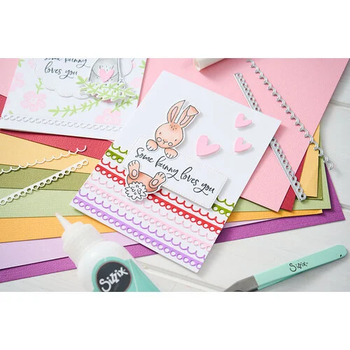 Sizzix - Catherine Pooler Designs - Thinlits Dies - Scalloped Circles, Borders and Banners 7 Sizzix - Catherine Pooler Designs - Thinlits Dies - Scalloped Circles, Borders and Banners
