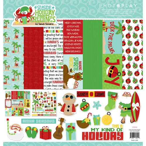 PhotoPlay - Seaside Holiday Greetings Collection - 12 x 12 Collection Pack 1 PhotoPlay - Seaside Holiday Greetings Collection - 12 x 12 Collection Pack