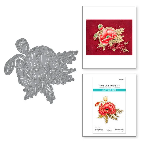 Spellbinders - Etched Dies - Yana's Poppy 1 Spellbinders - Etched Dies - Yana's Poppy