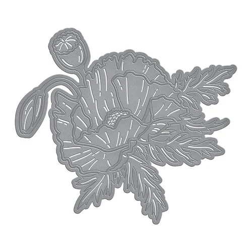 Spellbinders - Etched Dies - Yana's Poppy 2 Spellbinders - Etched Dies - Yana's Poppy