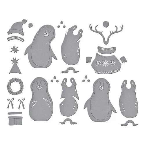Spellbinders - Simon Hurley - Let It Snow Collection - Etched Dies - Playful Penguins 2 Spellbinders - Simon Hurley - Let It Snow Collection - Etched Dies - Playful Penguins
